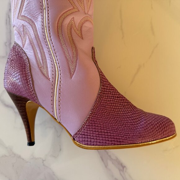 Vintage JEENZ BOOTZ , Mauve Lavender Size 8 - Picture 6 of 7